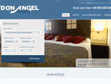 Tablet Screenshot of hoteldonangel.com
